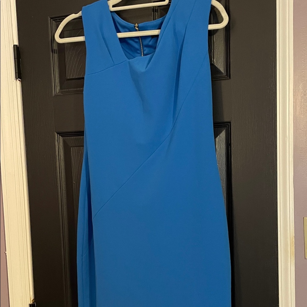DKNY Vibrant Blue Midi Dress